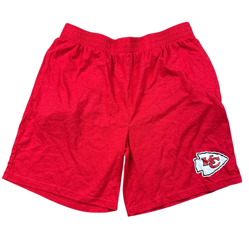 NFL Kansas City Chiefs Red Sleep Shorts Mens Medium Pajama Lounge Bottoms KC NFL